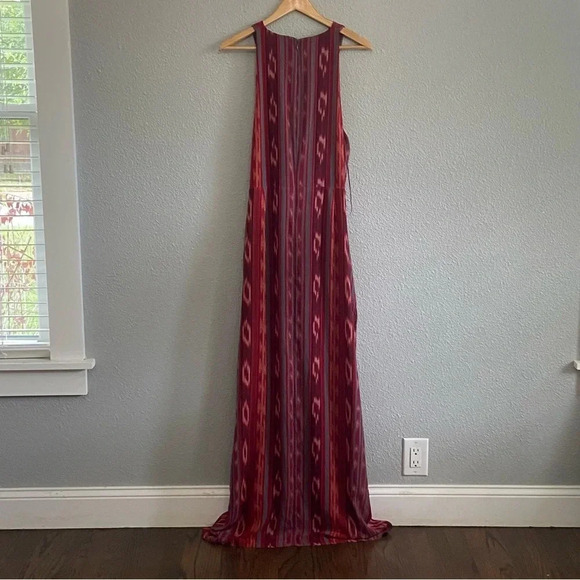 Lauren Ralph Lauren Geo Striped Georgette Halter Gown Size 18 NWT - Picture 7 of 8